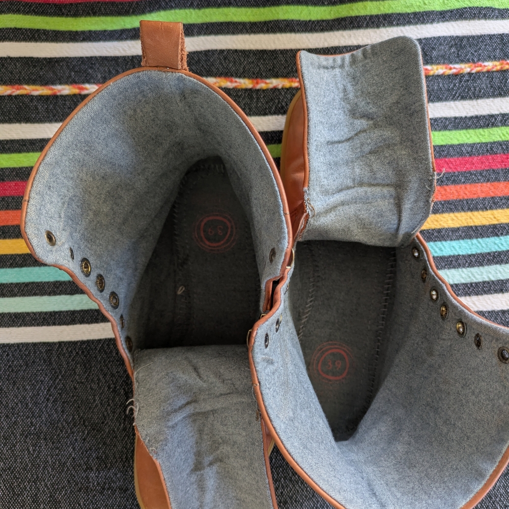 Mukishoes Alentejo Leather Barefoot Combat Boots - 39 - Picture 8 of 9